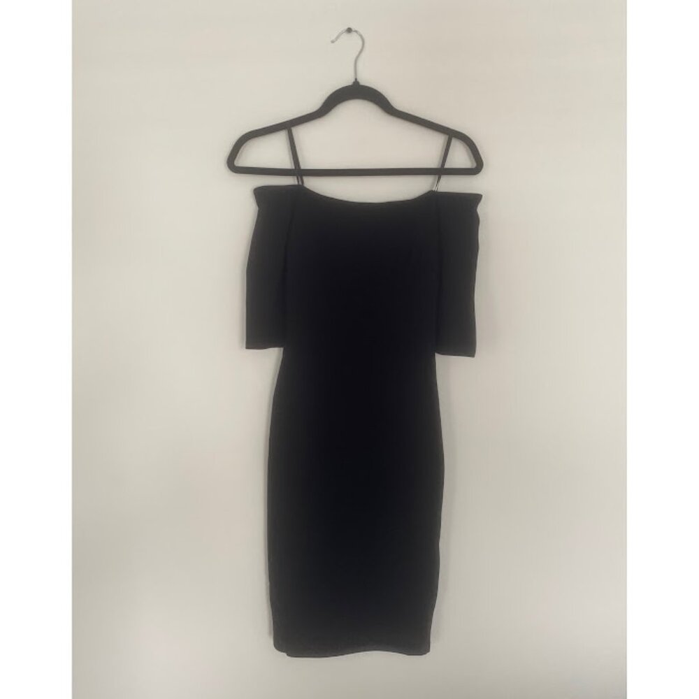 Lulu's Black Midi Dress